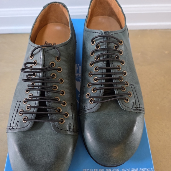 Stylish Green Leather Men\'s Shoes main image 5